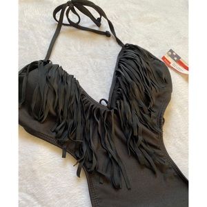 Fringe Cutout Swimsuit
